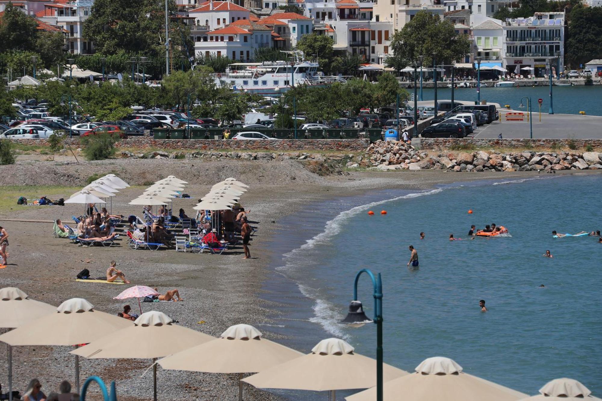 Mamma Mia Hotel Skopelos Town Bagian luar foto