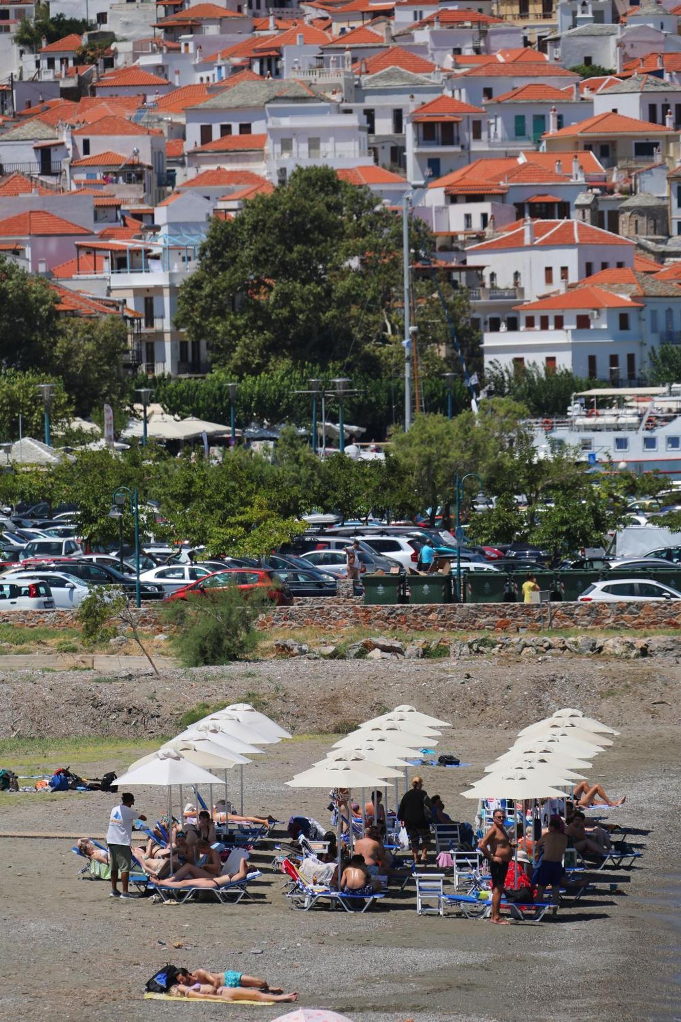 Mamma Mia Hotel Skopelos Town Bagian luar foto
